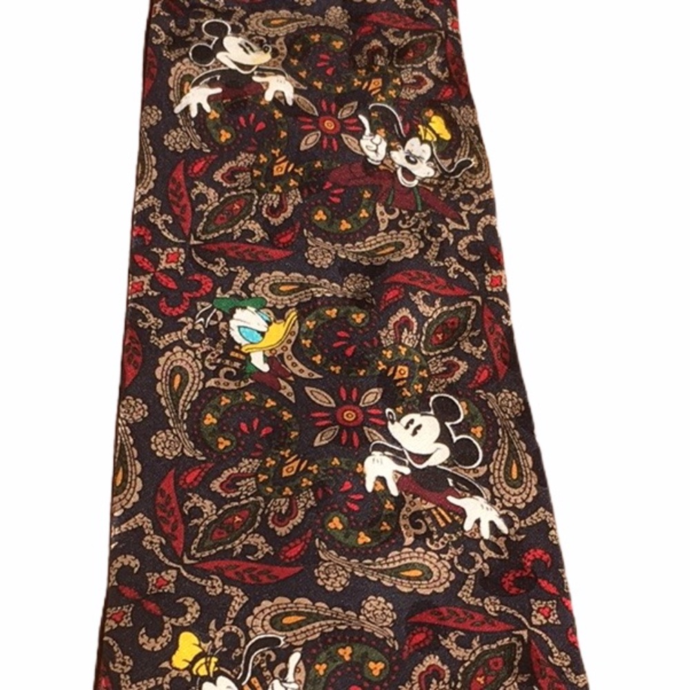 Disney Mickey Mouse Donald Duck Goofy Tie Necktie
